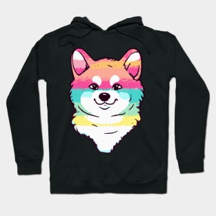 Rainbow Akita Inu Dog Lover Puppy Hoodie